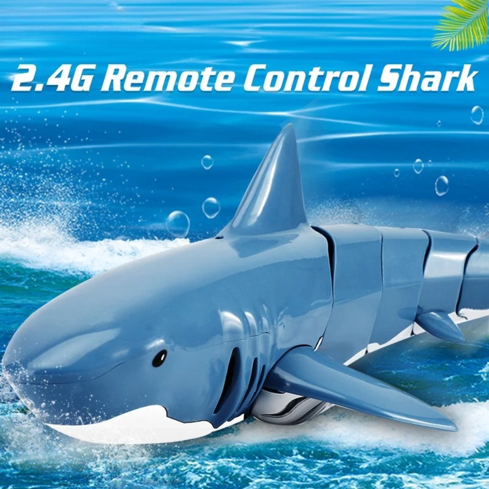 Kids Educational Resources - Brinquedo Novo: Barco Tubarão Elétrico Realista