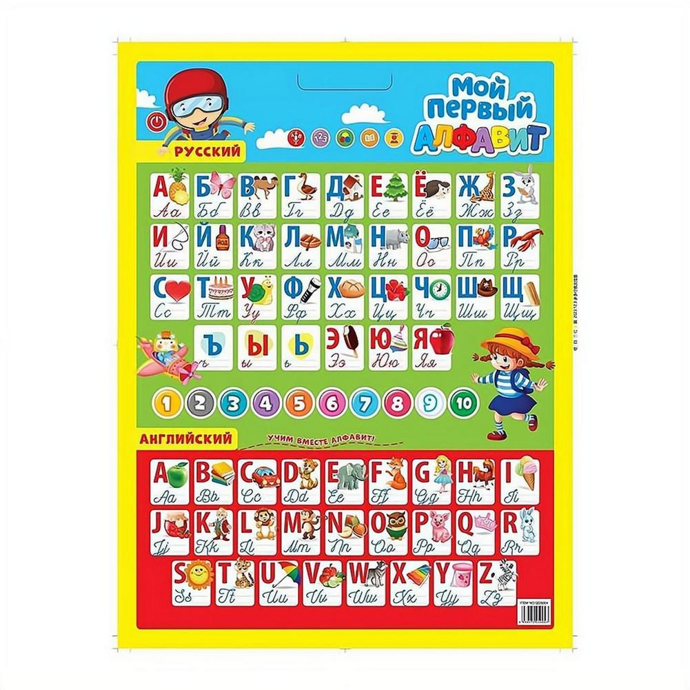 Kids Educational Poster - Pôster Interativo Eletrônico Russo do Alfabeto