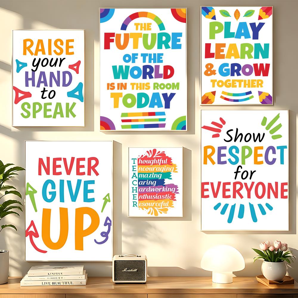 Kids Educational Poster - Pôster Educacional de Parede para Sala
