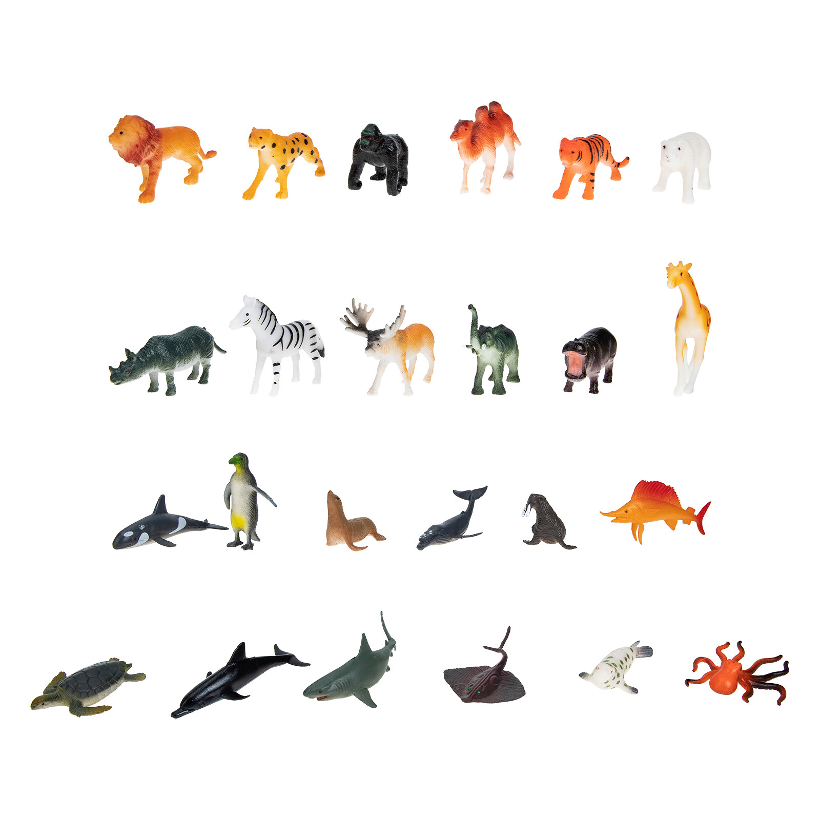 Kids Early Education Photos - Conjunto de 24 Peças de Animais