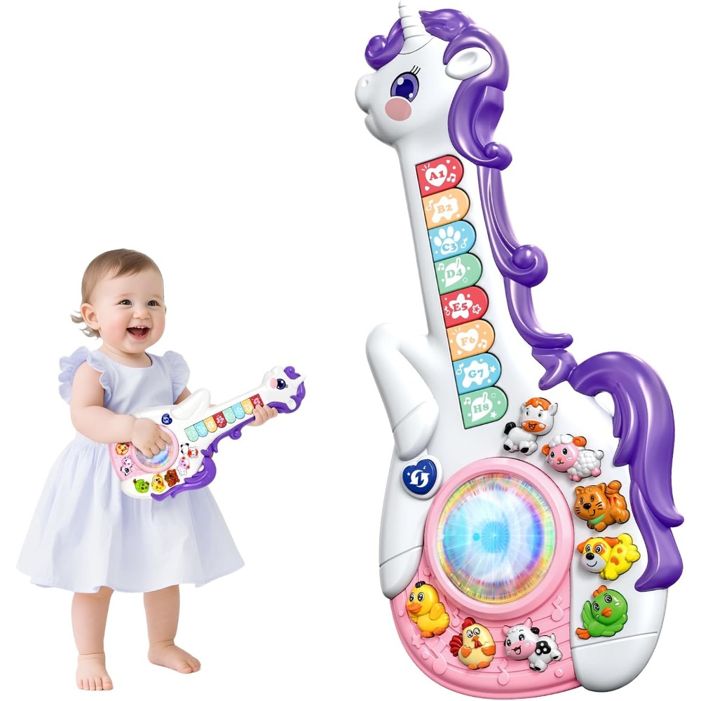 Kids First Education - Brinquedos Musicais de Unicórnio para Bebês,