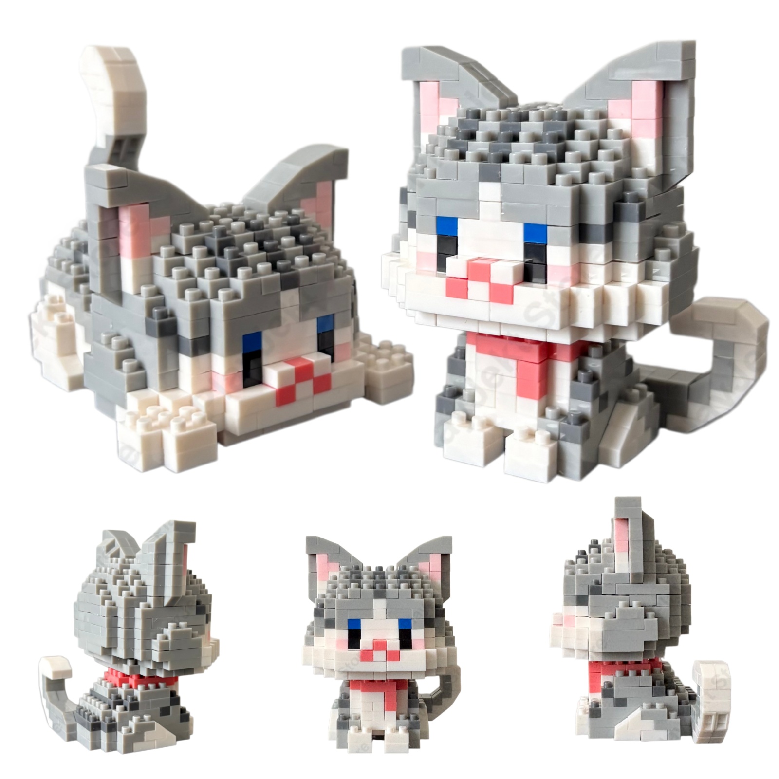 Kids Education Tips - Blocos de Montar DIY Gatinho com
