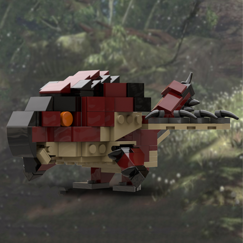 Kids Hunter Education - 214 peças MOC Rathalos Monster Hunter
