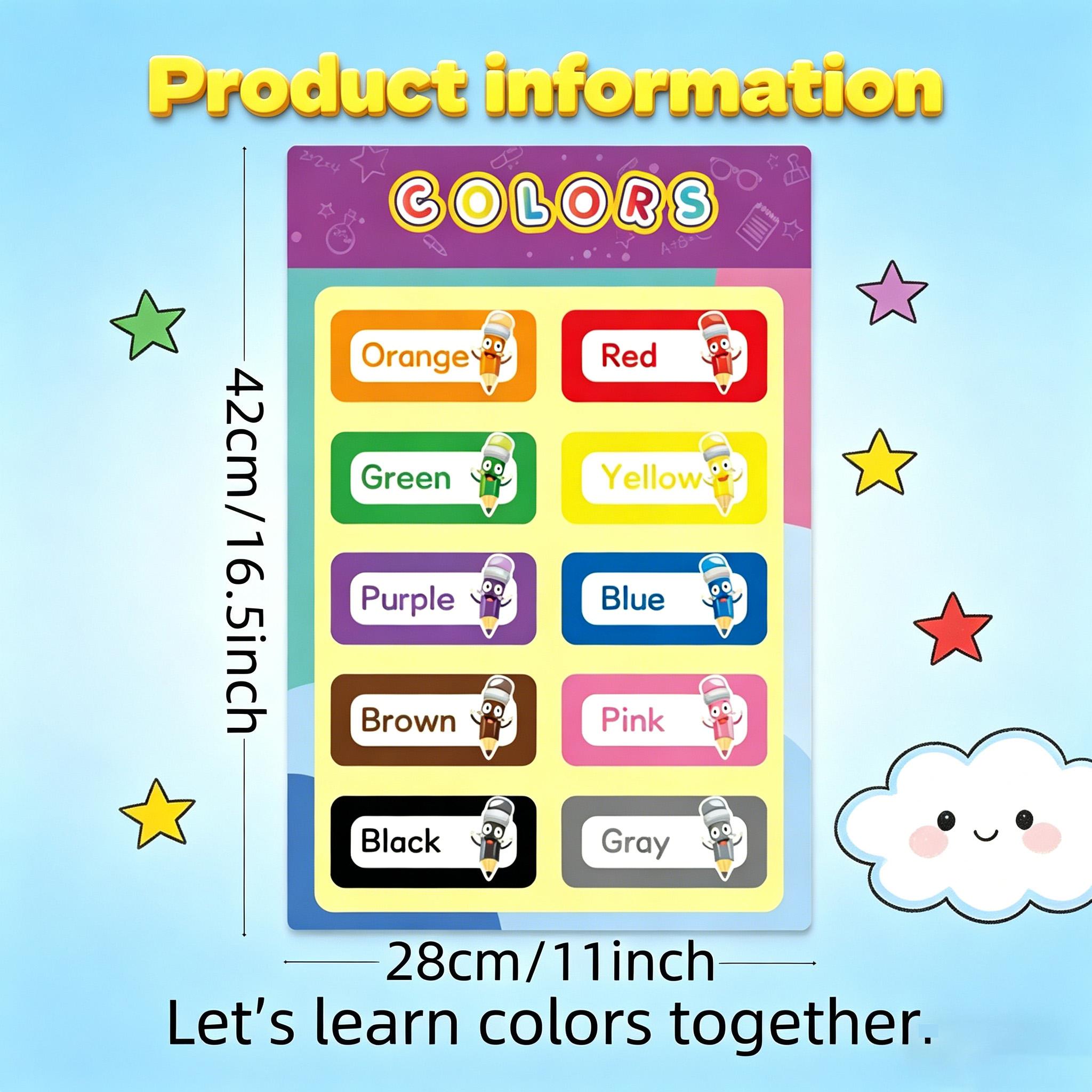 16 Pôsteres Educacionais para  - Kids Educational Poster avaliação e preço