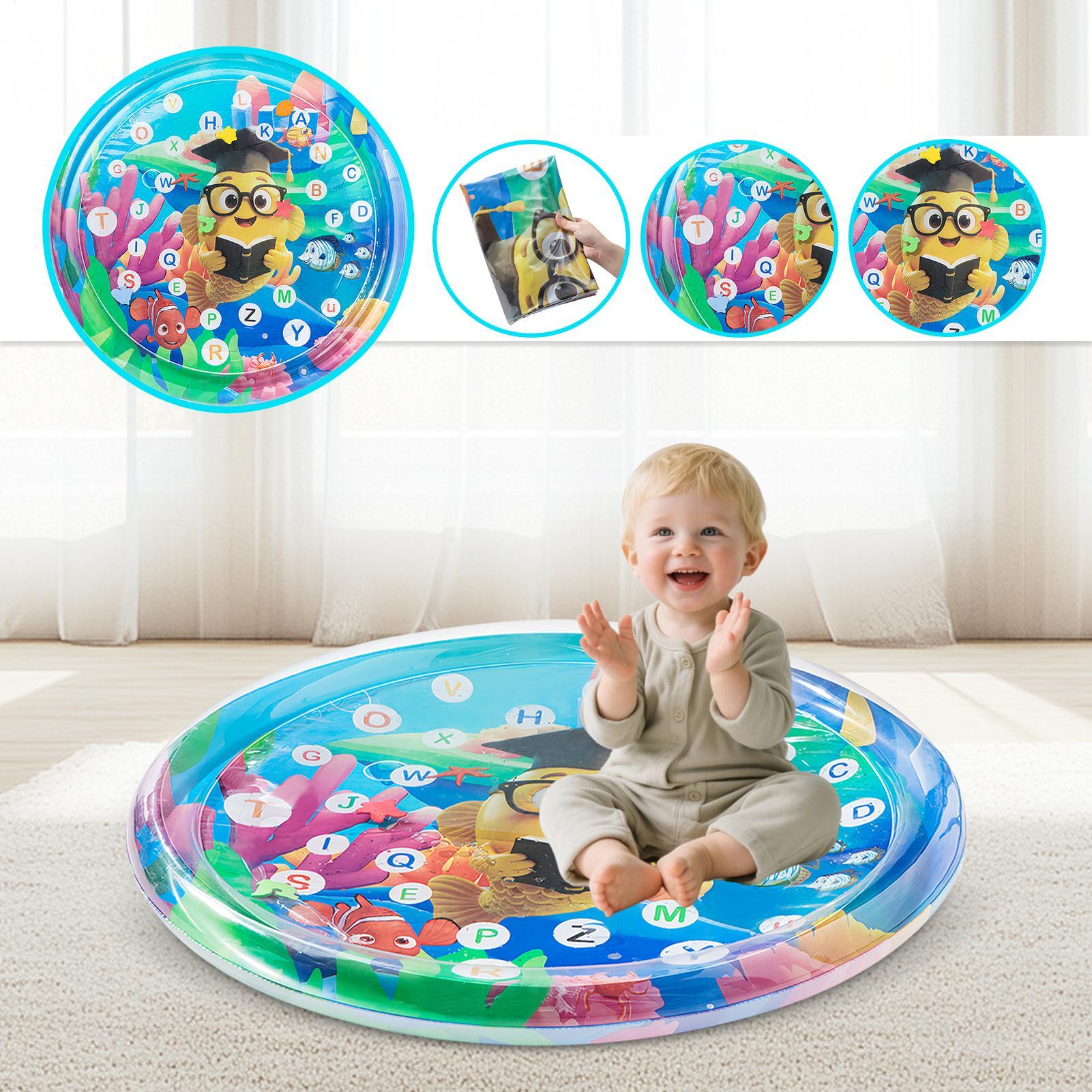 105cm bebê jogando tapete de á - Kids Educational Mat avaliação e preço