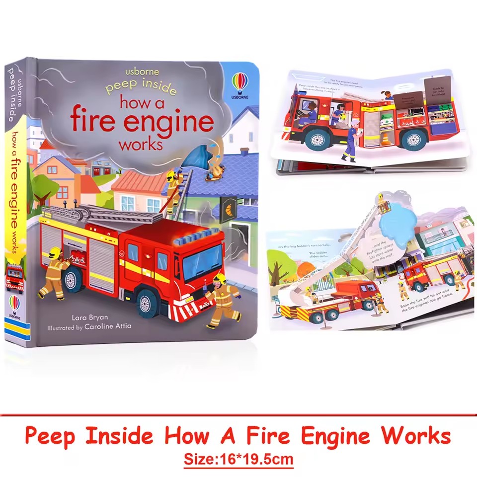 Usborne Peep Inside: Como Func - Kids Education In Us avaliação e preço