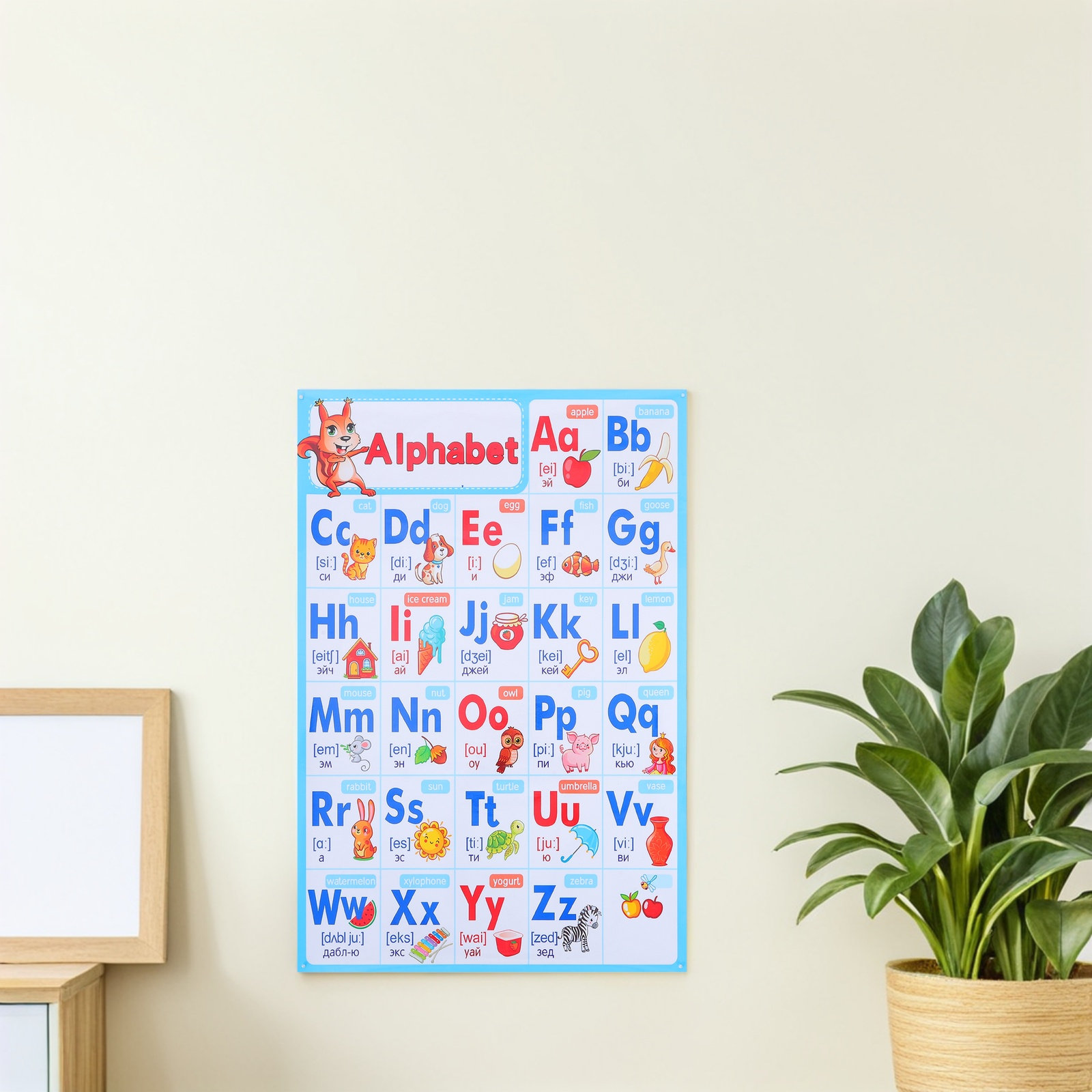 Pôster do Alfabeto ABC para Sa - Kids Educational Poster avaliação e preço