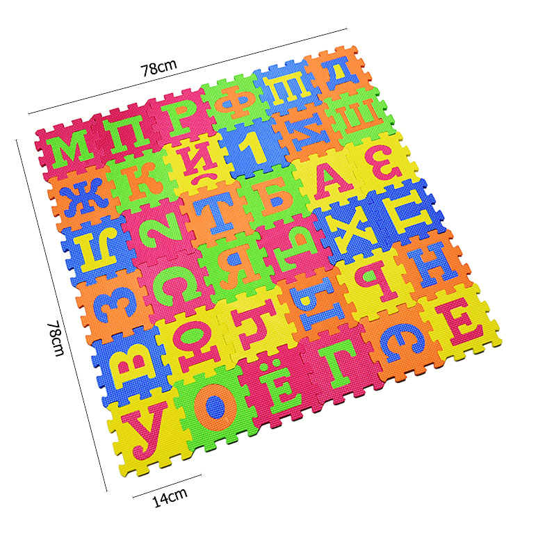 Tapete do alfabeto russo crian - Kids Educational Mat avaliação e preço