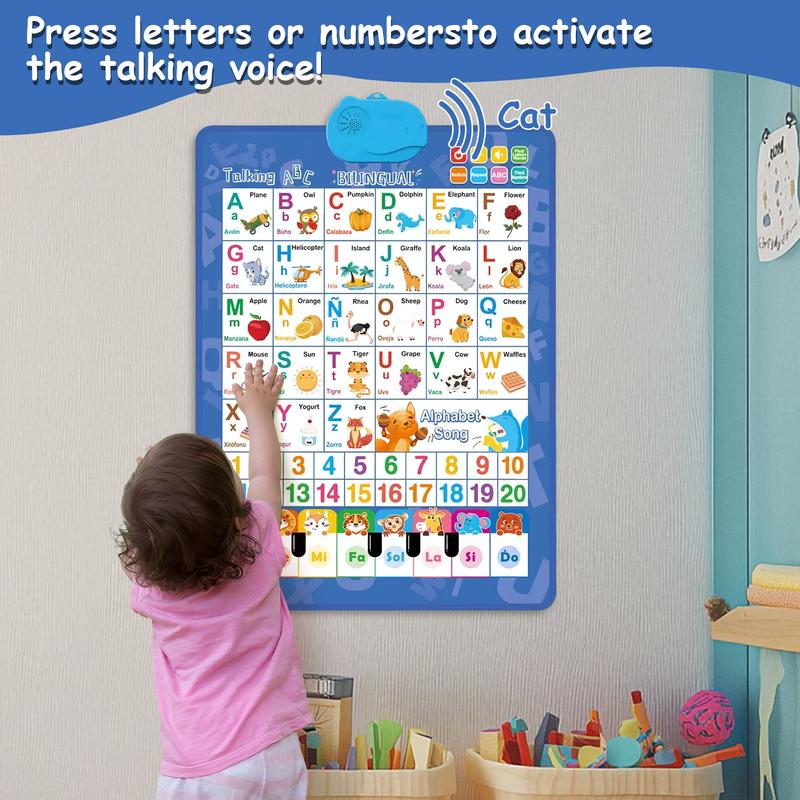 Pôster Interativo Bilíngue Ing - Kids Educational Poster avaliação e preço