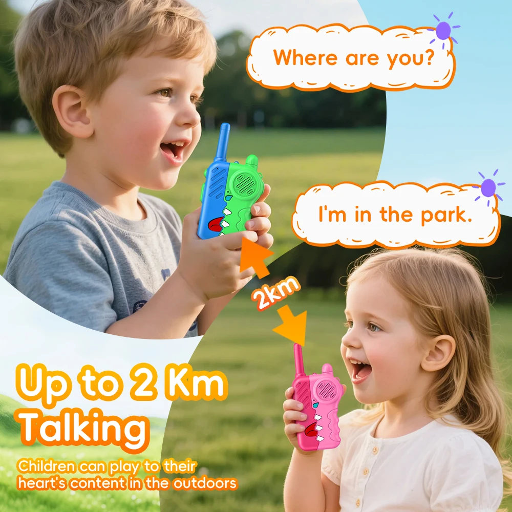 2 pçs walkie-talkies das crian - Kids Outdoor Education avaliação e preço