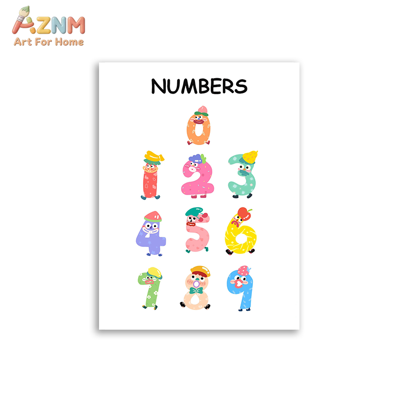 AZNM Quadro de Parede Educacio - Kids Educational Poster avaliação e preço