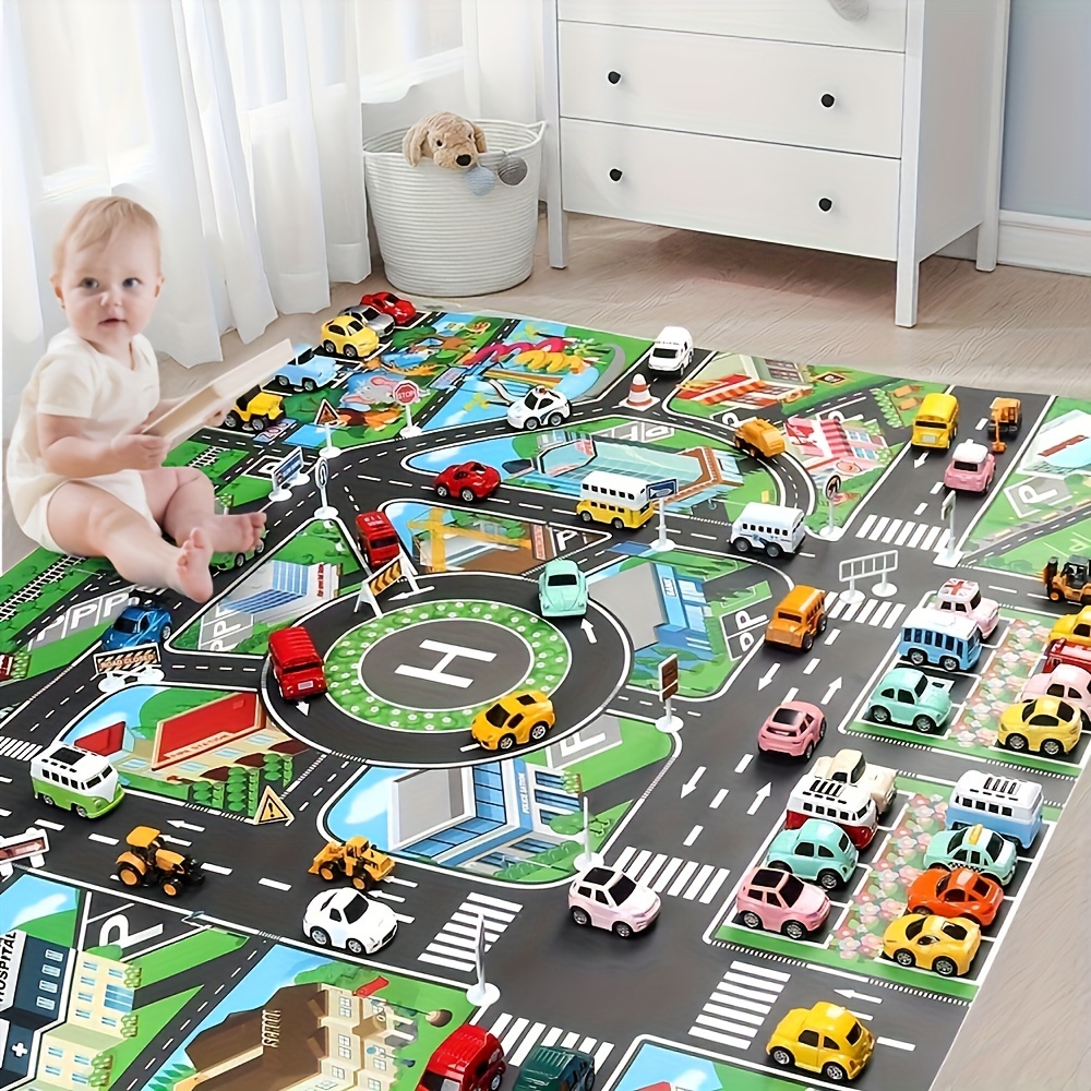 1 peça, tapete de jogo de tráf - Kids Educational Mat avaliação e preço