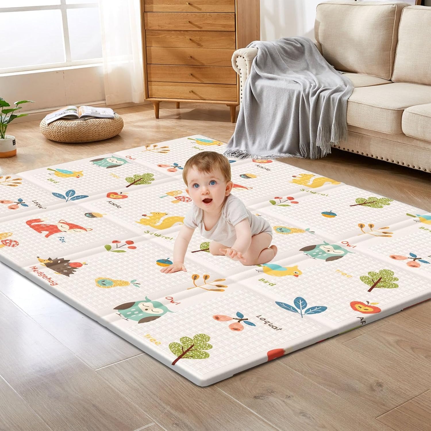 Tapete de jogo dobrável para b - Kids Educational Mat avaliação e preço