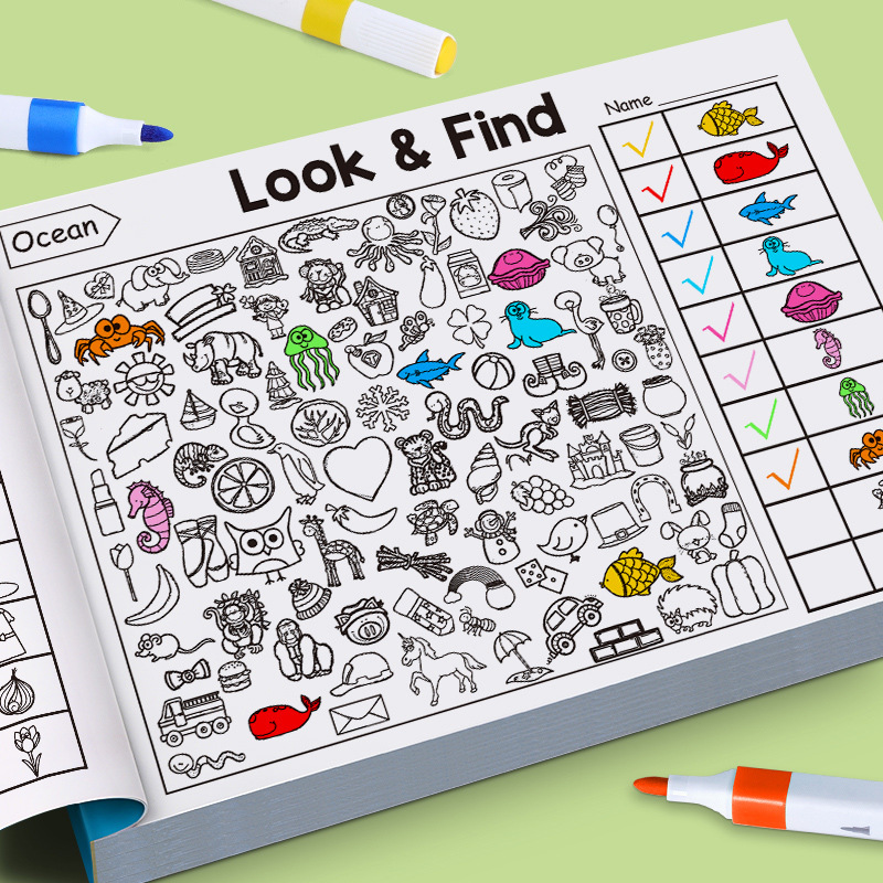Livro de atividades de busca d - Kids Education Activities avaliação e preço