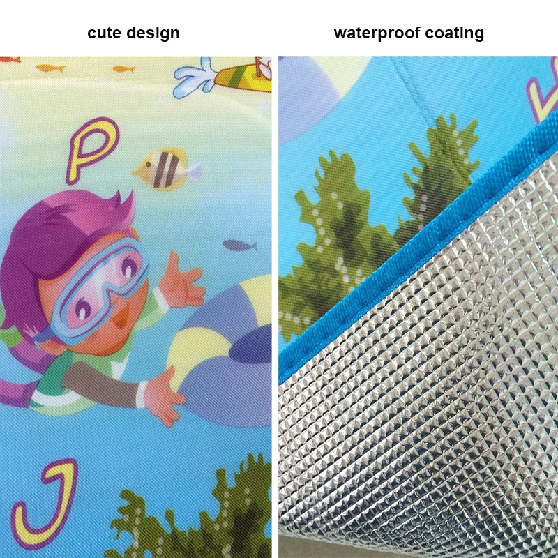 Crianças rastejando esteiras d - Kids Educational Mat avaliação e preço