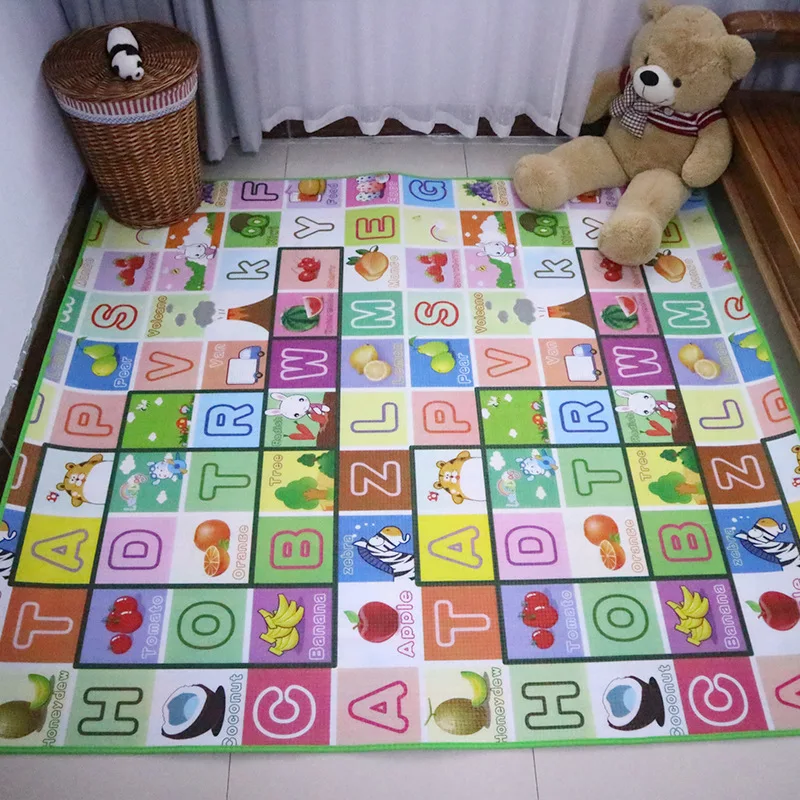 Crianças rastejando esteiras d - Kids Educational Mat avaliação e preço