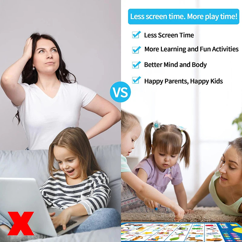 Gráfico eletrônico de parede d - Kids Educational Poster avaliação e preço