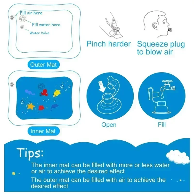 Bebê água jogar esteira pvc al - Kids Educational Mat avaliação e preço