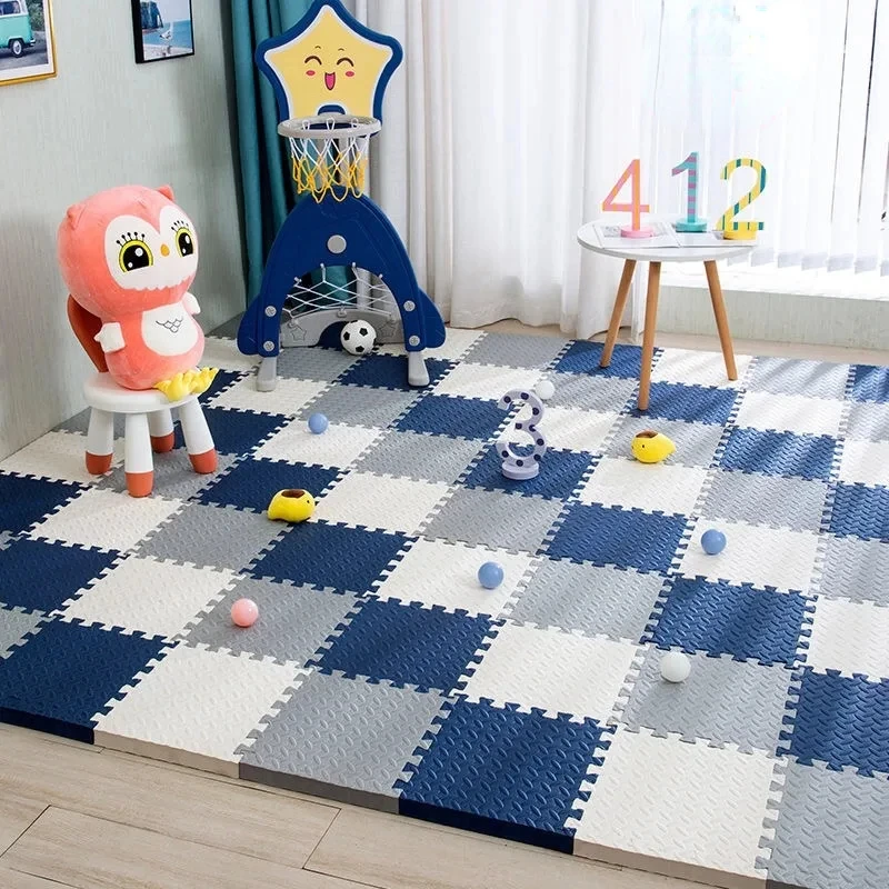 Non-Slip Baby Puzzle Floor Mat - Kids Educational Mat avaliação e preço